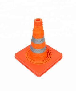 Cọc tiêu chóp nón giao thông co rút Hàn Quốc 48 cm