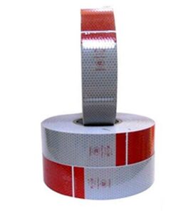 Đề can phản quang đỏ trắng 5cm