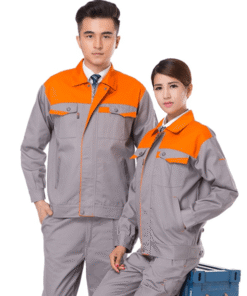 Quần áo vải kaki liên doanh HQ các màu ghi phối viền xanh