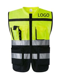 Áo phản quang ghile túi hộp, nhiều túi đựng, vải siêu thoáng