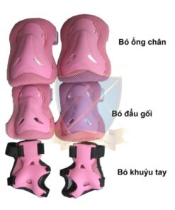 Bảo vệc chân tay kết hợp Trung Quốc màu hồng