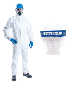 Bộ phòng dịch Vin-2000 kết hợp kính face shield Việt Đức
