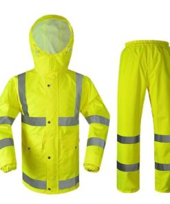 Bộ quần áo mưa phát quang cảnh sát giao thông