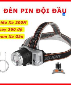 Đèn pin đội đầu 1 bóng độ room xa chiếu góc rộng
