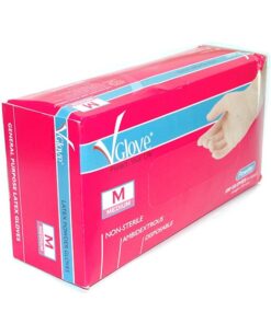 Găng tay y tế Vglove A2 dài 27.5cm có bột loại dày