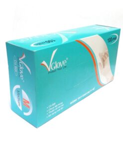 Găng tay y tế Vglove dài 24cm có bột loại dày