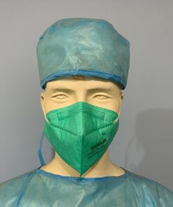 Khẩu trang giấy VINMASK N95 9501 chống bụi, virus màu xanh