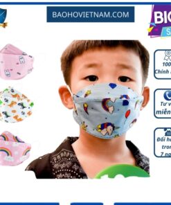 Khẩu trang trẻ em, em bé KF94 Hàn Quốc lọc tới 95% vi khuẩn, 99,9% bụi mịn đạt tiêu chuẩn FFP3 Châu Âu, FDA Hoa Kỳ