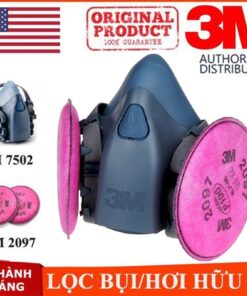 Mặt nạ 3M 7502 + Phin 2097 chống virus, vi khuẩn, bụi