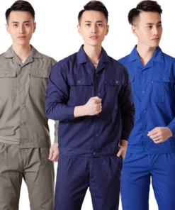 Quần Áo Bảo Hộ Chất Liệu Vải Kaki 65/35 Thoáng Mát, Thấm Hút Mồ Hôi