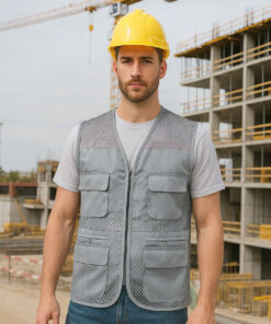 Áo lưới phản quang vải thoáng mái 100% cotton
